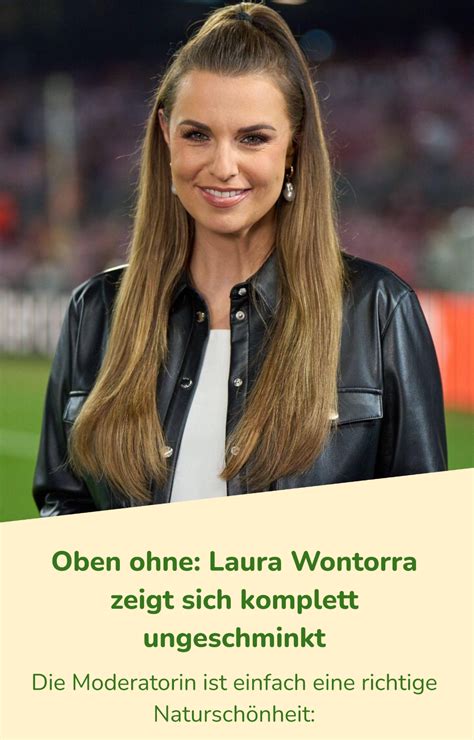 laura wontorra brüste|Laura Wontorra zeigt sich oben ohne: So hübsch sieht die